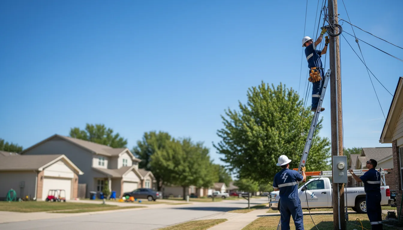 Residential electrician providing installation services in Kellogg, MN